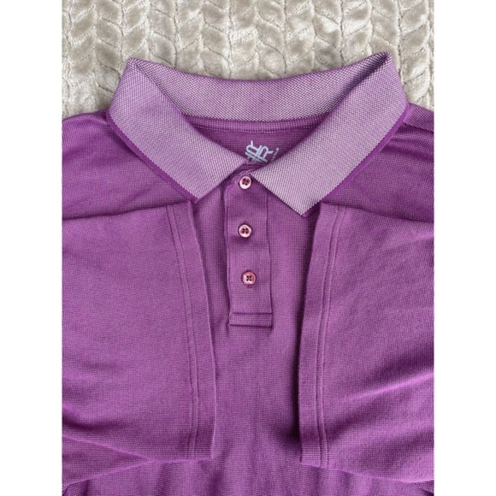 RR Casuals Polo Shirt Mens XL Purple Short Sleeve‎  Golf
